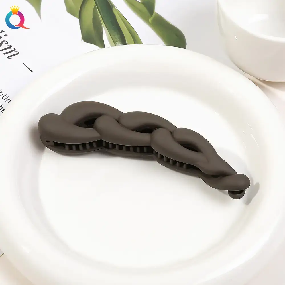 Black High-End Hair Clip Bow for Women