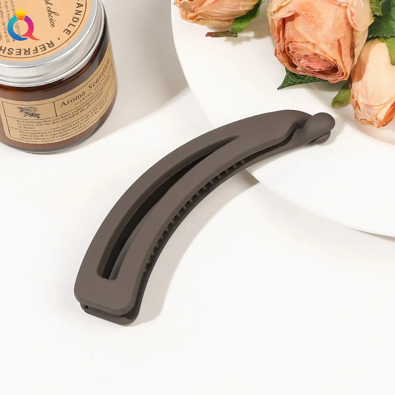 Black High-End Hair Clip Bow for Women