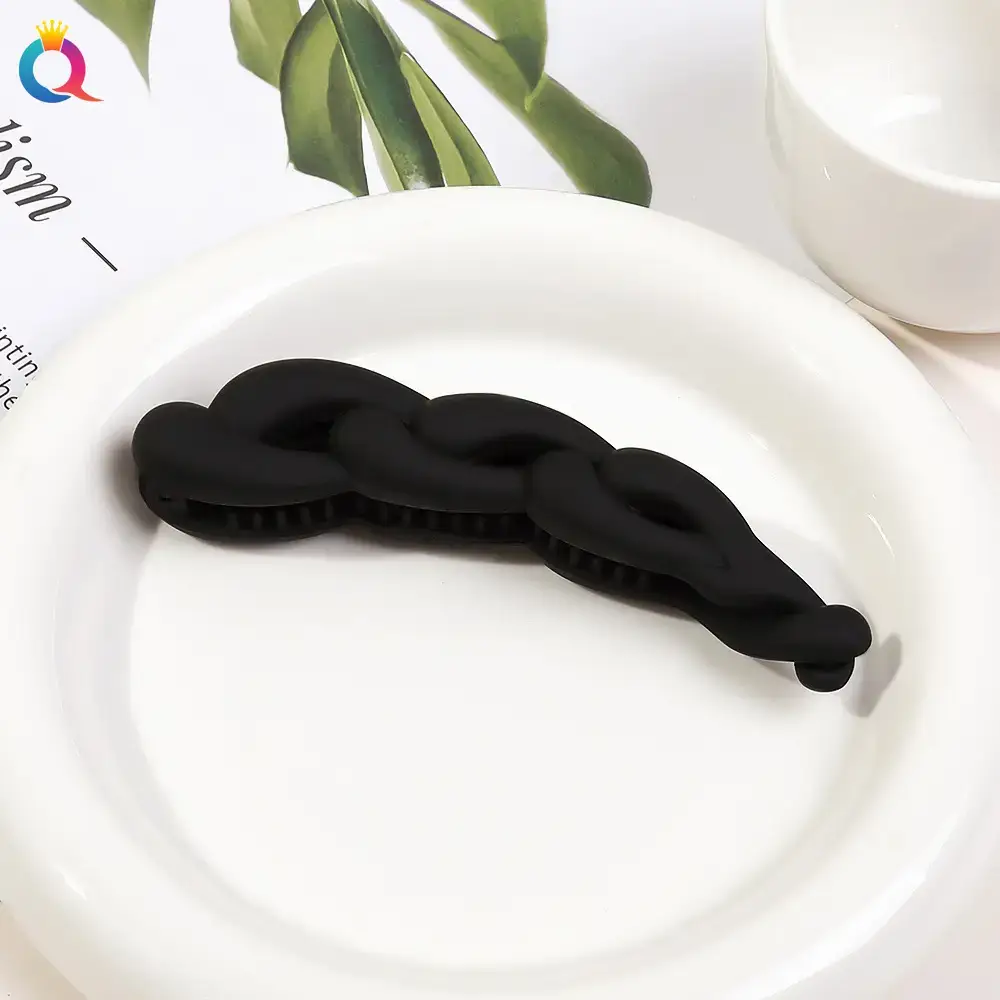 Black High-End Hair Clip Bow for Women