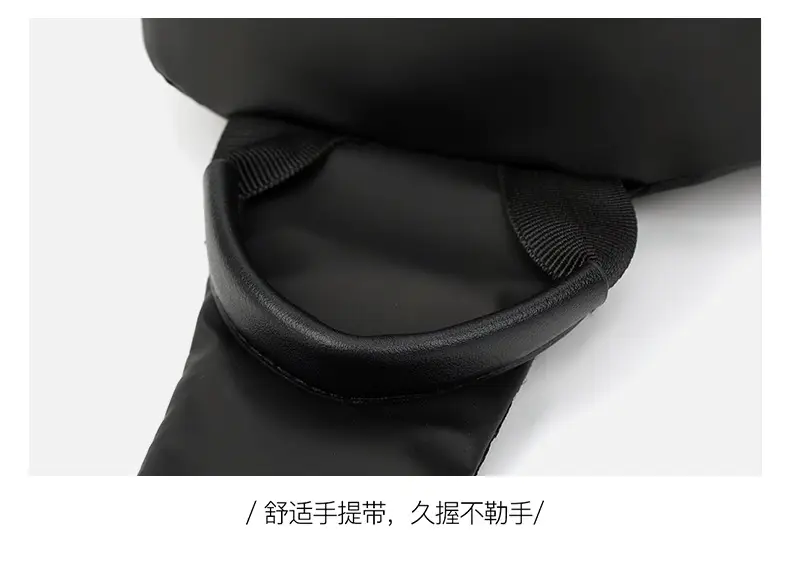 Men's Black Crossbody Backpack Large Capacity Foreign Trade — feature 28