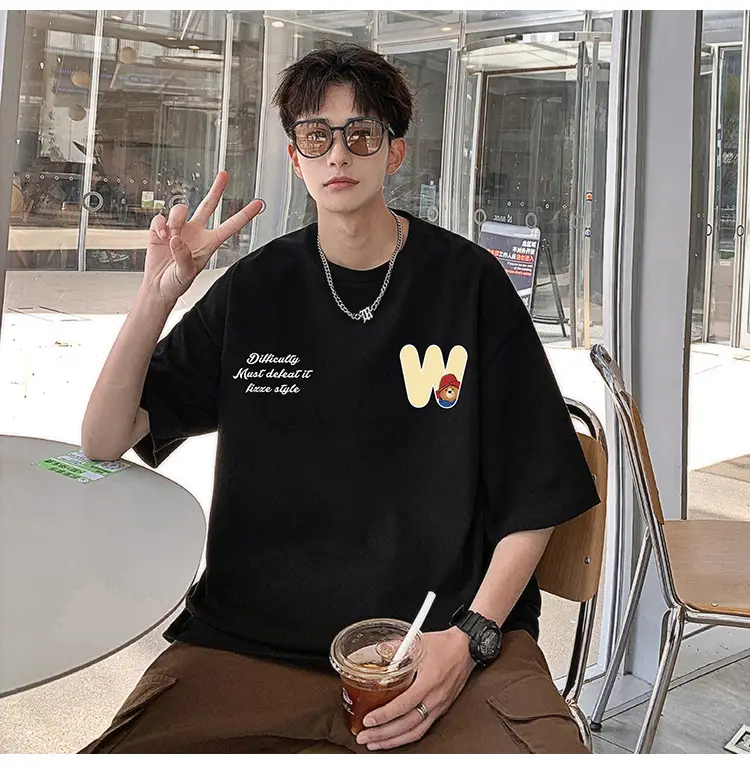 Men Bear Printed Cotton T-Shirt Summer 2024 — feature 10