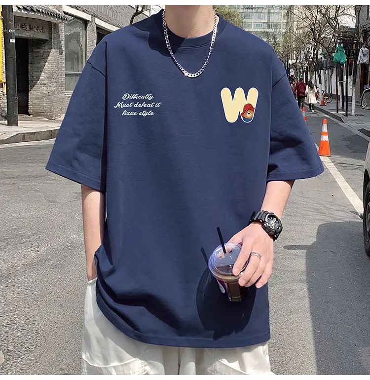 Men Bear Printed Cotton T-Shirt Summer 2024 — feature 11