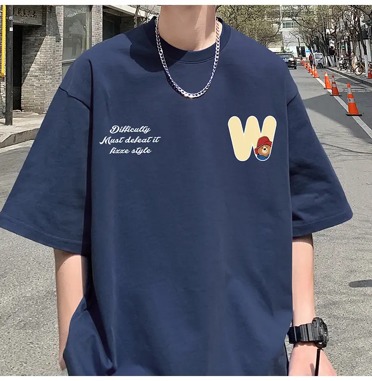 Men Bear Printed Cotton T-Shirt Summer 2024 — feature 13