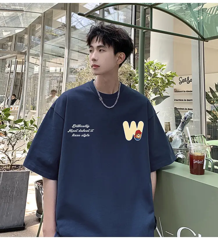 Men Bear Printed Cotton T-Shirt Summer 2024 — feature 16