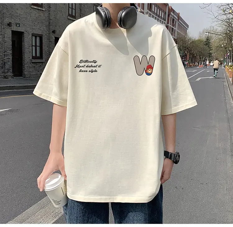 Men Bear Printed Cotton T-Shirt Summer 2024 — feature 18