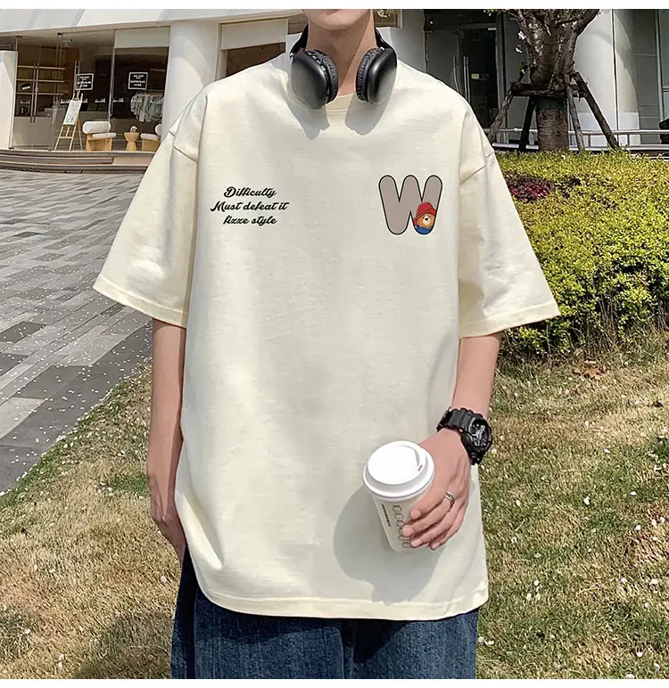 Men Bear Printed Cotton T-Shirt Summer 2024 — feature 20