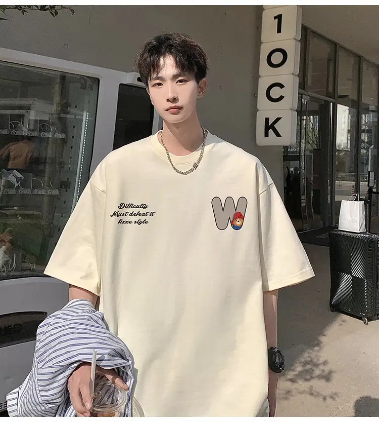 Men Bear Printed Cotton T-Shirt Summer 2024 — feature 22