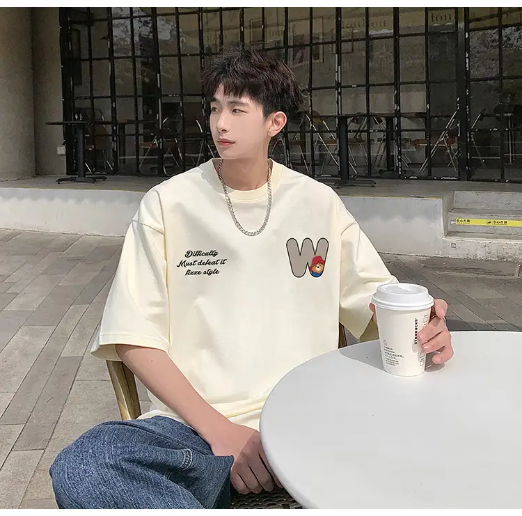 Men Bear Printed Cotton T-Shirt Summer 2024 — feature 25
