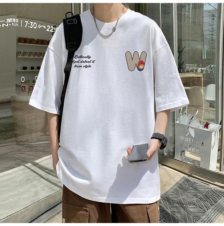 Men Bear Printed Cotton T-Shirt Summer 2024 — feature 26