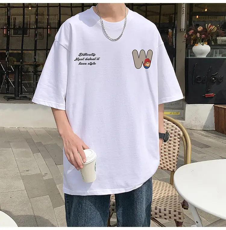 Men Bear Printed Cotton T-Shirt Summer 2024 — feature 27