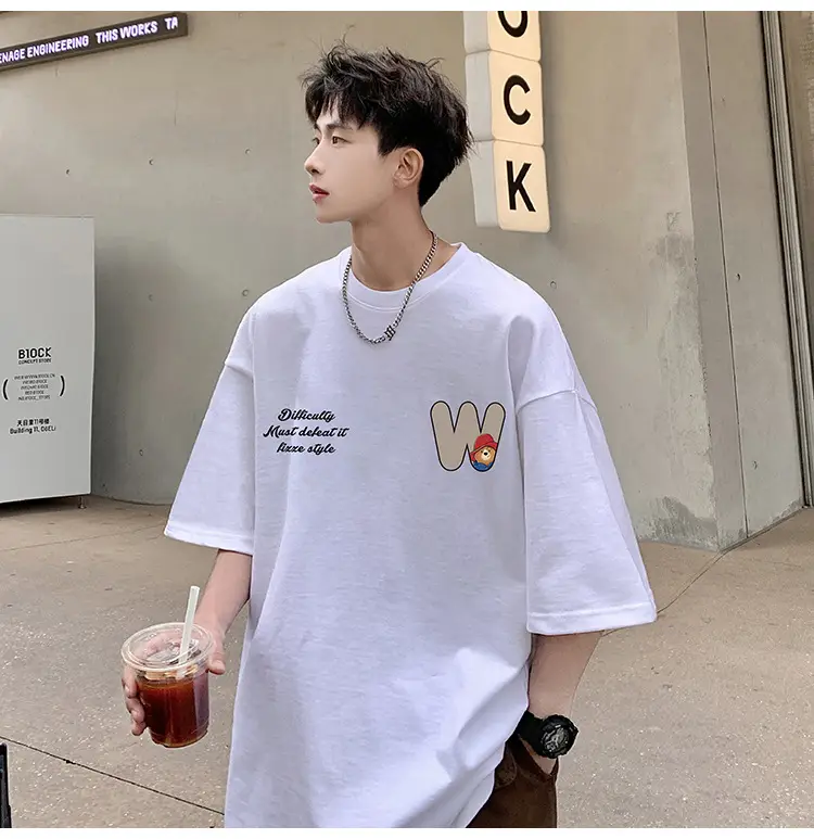 Men Bear Printed Cotton T-Shirt Summer 2024 — feature 28
