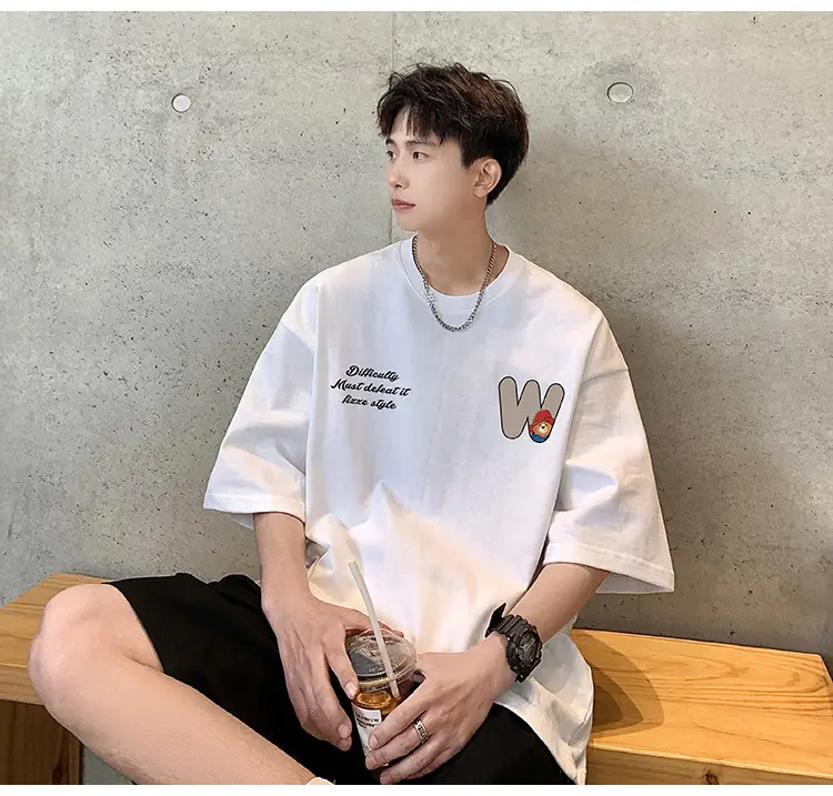 Men Bear Printed Cotton T-Shirt Summer 2024 — feature 30