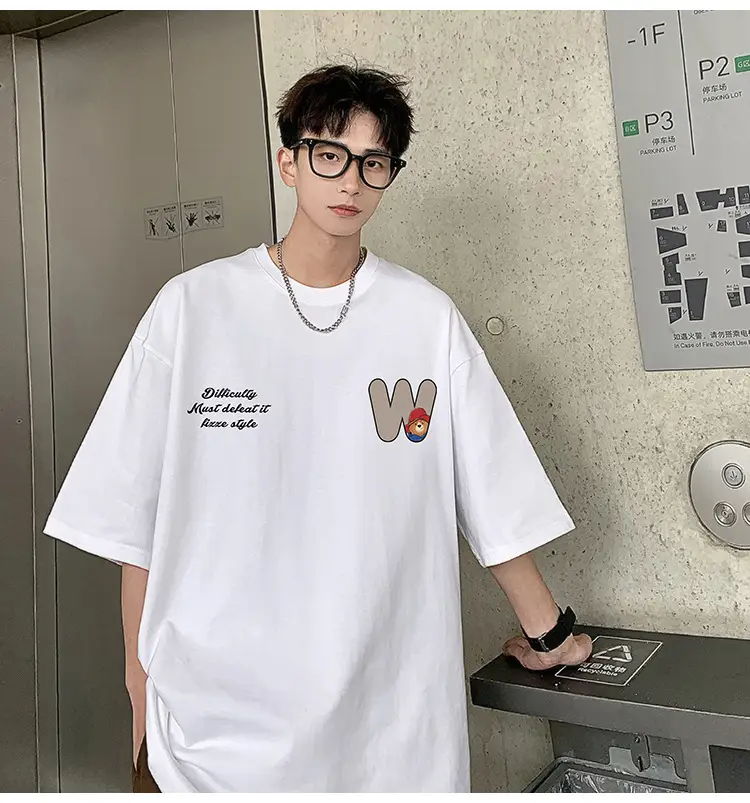 Men Bear Printed Cotton T-Shirt Summer 2024 — feature 31