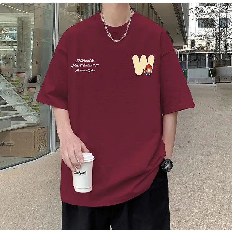 Men Bear Printed Cotton T-Shirt Summer 2024 — feature 34