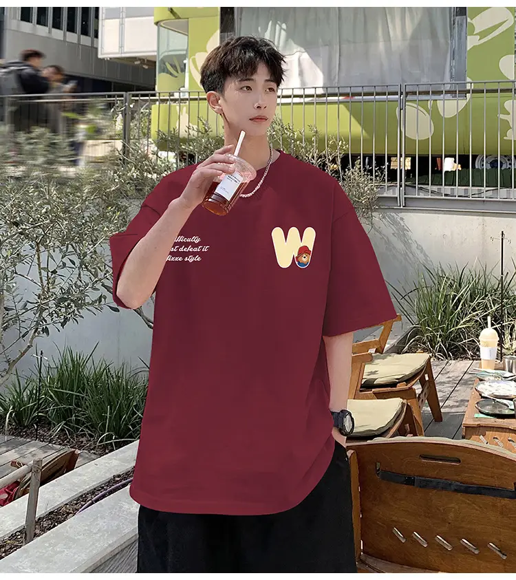 Men Bear Printed Cotton T-Shirt Summer 2024 — feature 35