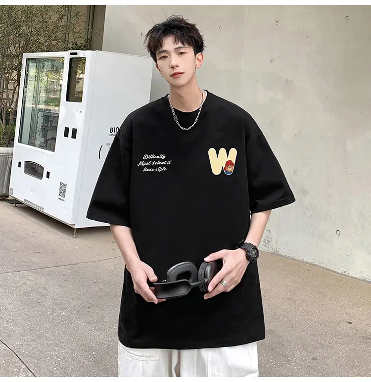 Men Bear Printed Cotton T-Shirt Summer 2024 — feature 4