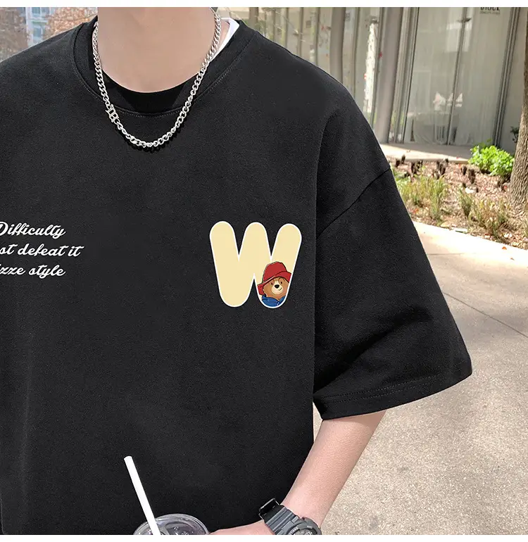 Men Bear Printed Cotton T-Shirt Summer 2024 — feature 6
