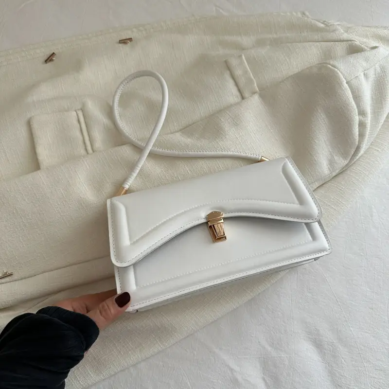 White Crossbody Shoulder Bag for Women 2026