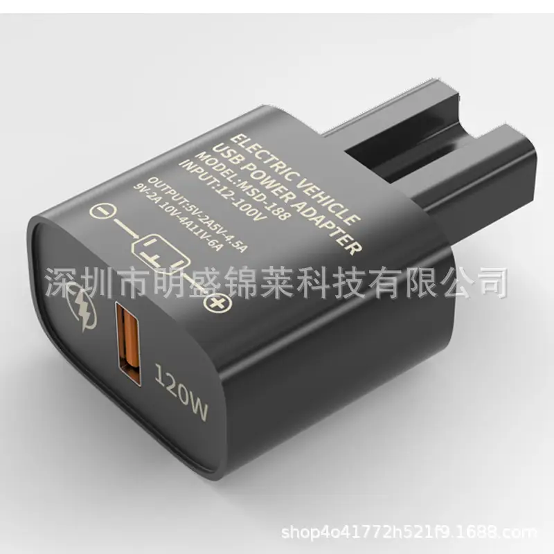 Electric Car USB Charger 12-120V 12W - Image 2