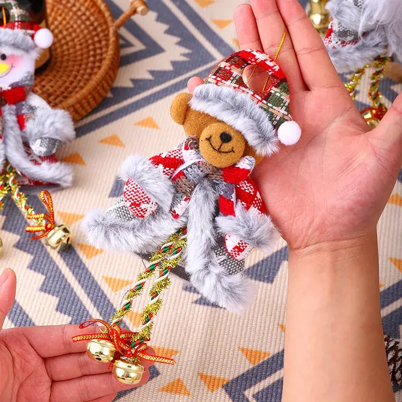 Santa Claus Decorative Pendants with Bell Accents — feature 3