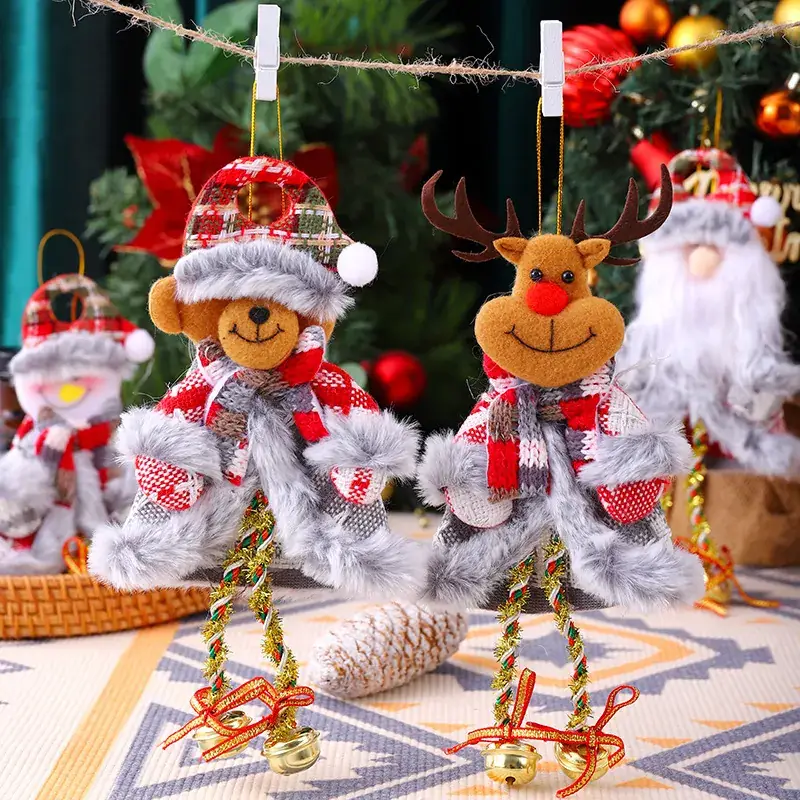 Santa Claus Decorative Pendants with Bell Accents — feature 5