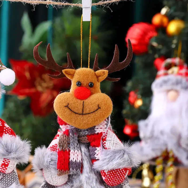 Santa Claus Decorative Pendants with Bell Accents — feature 6