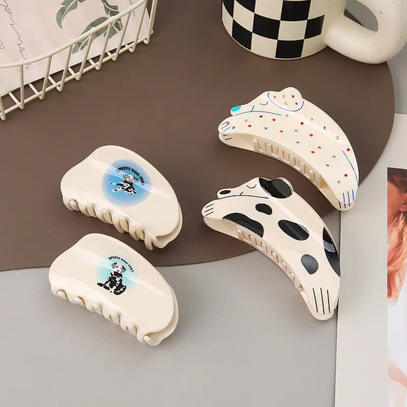 Korean Acetic Acid Puppy Clip Headwear for Women - Image 5