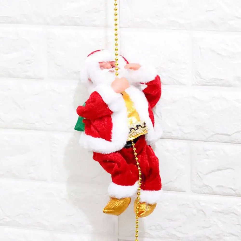 Plush Electric Santa Claus Hanging Ornament for Kids - Image 5