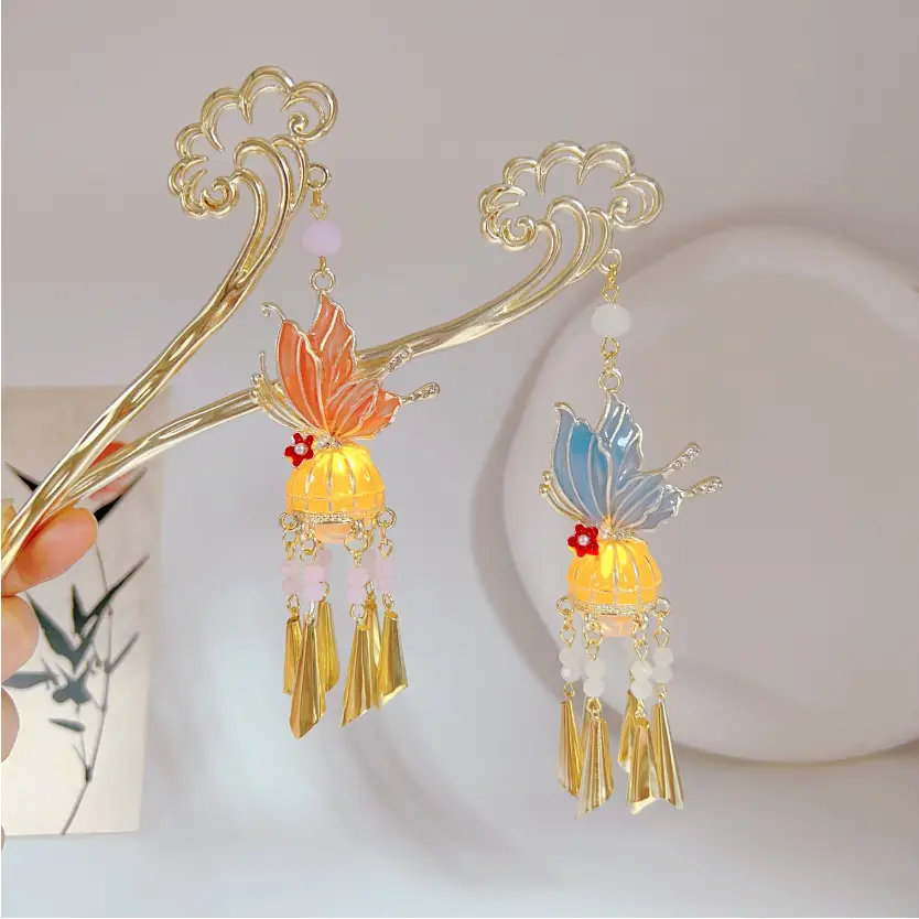 New Chinese Butterfly Tassel Hairpin for Women - Image 8
