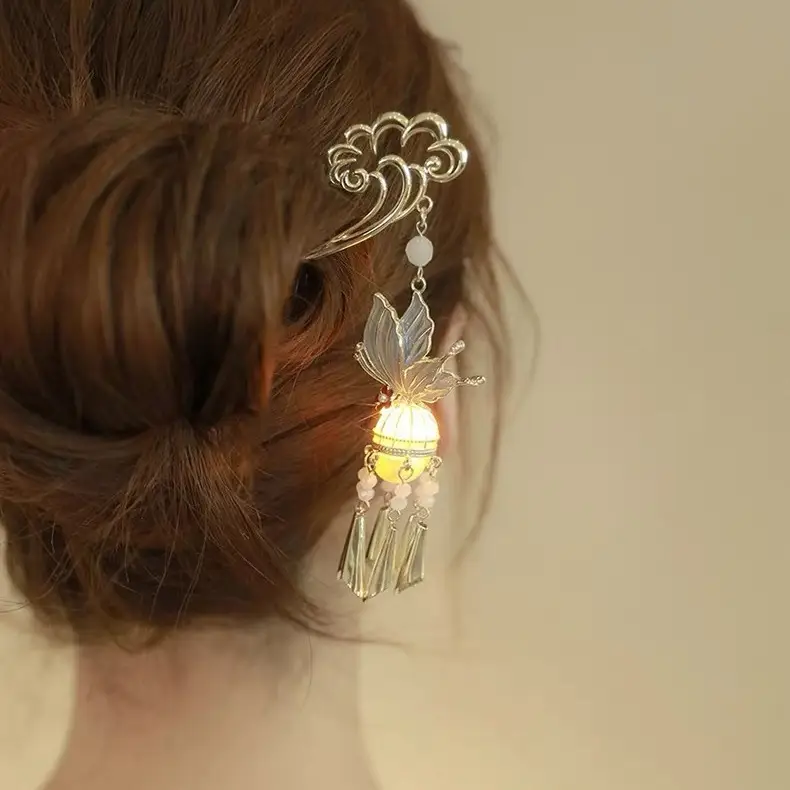 New Chinese Butterfly Tassel Hairpin for Women — feature 4