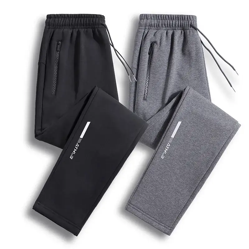 Men's Grey Loose Jogger Pants Large Casual Sweatpants - Image 34
