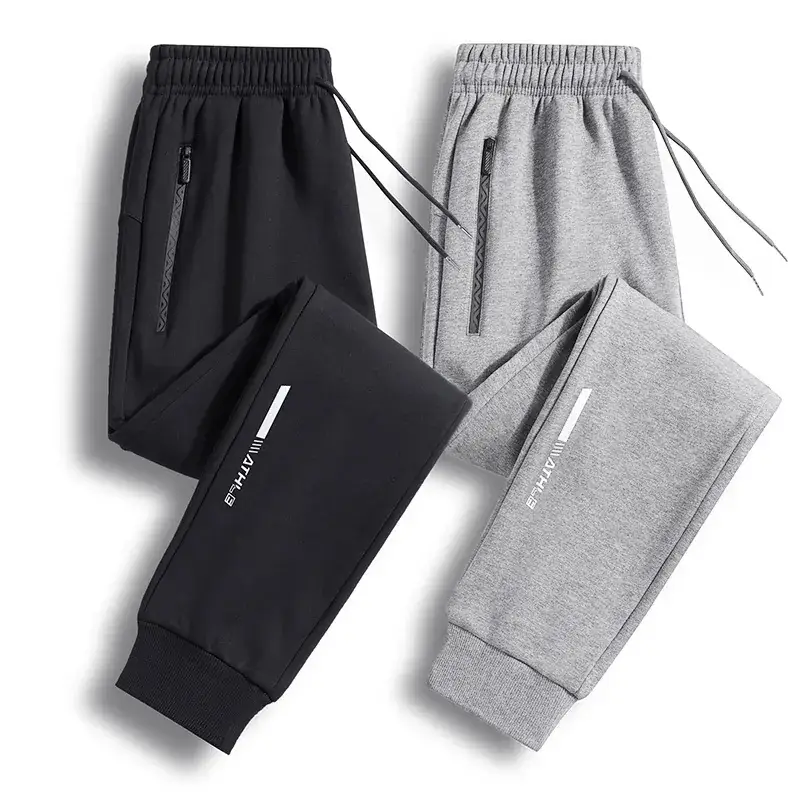 Men's Grey Loose Jogger Pants Large Casual Sweatpants - Image 35