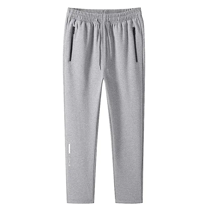 Men's Grey Loose Jogger Pants Large Casual Sweatpants - Image 14
