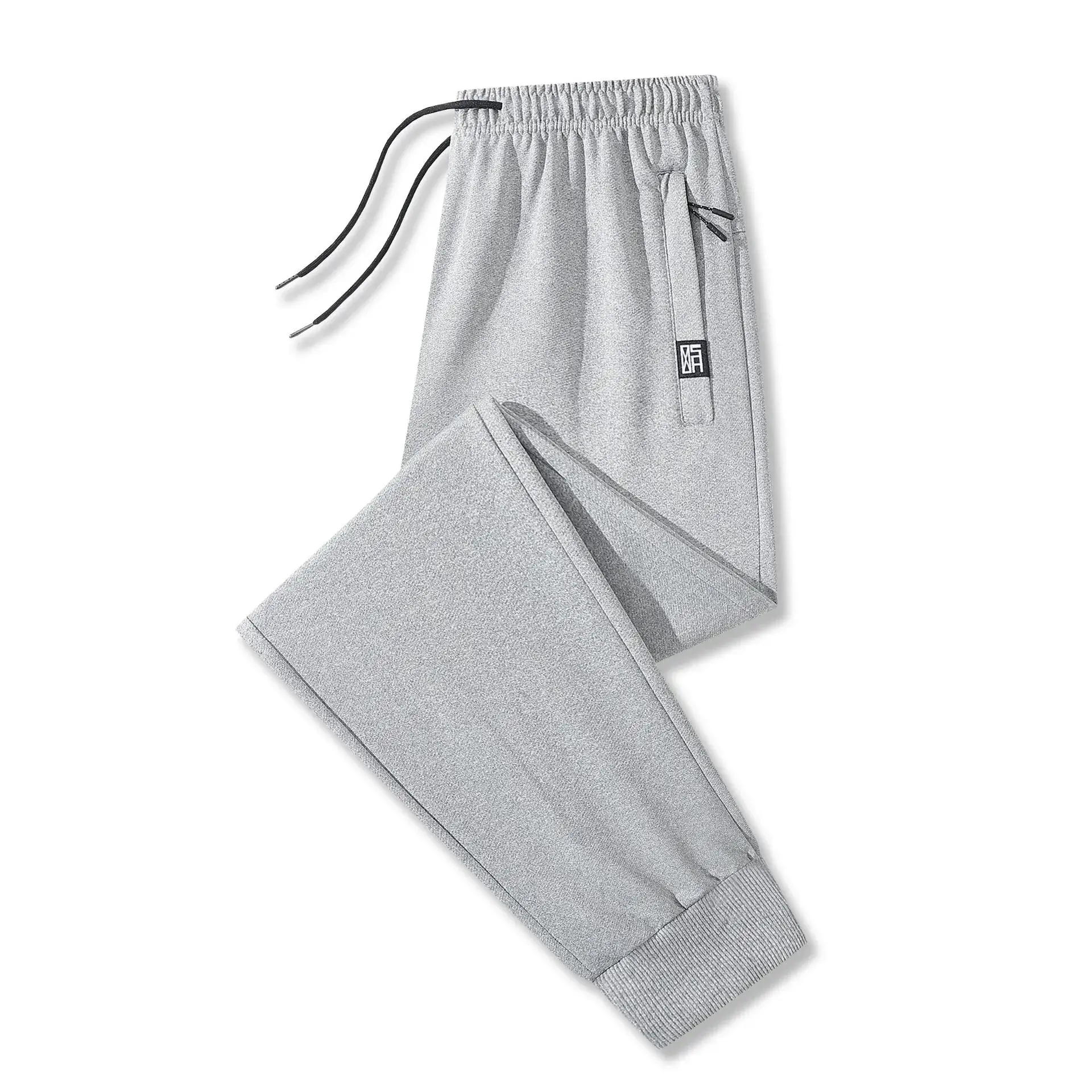 Men's Grey Loose Jogger Pants Large Casual Sweatpants - Image 17