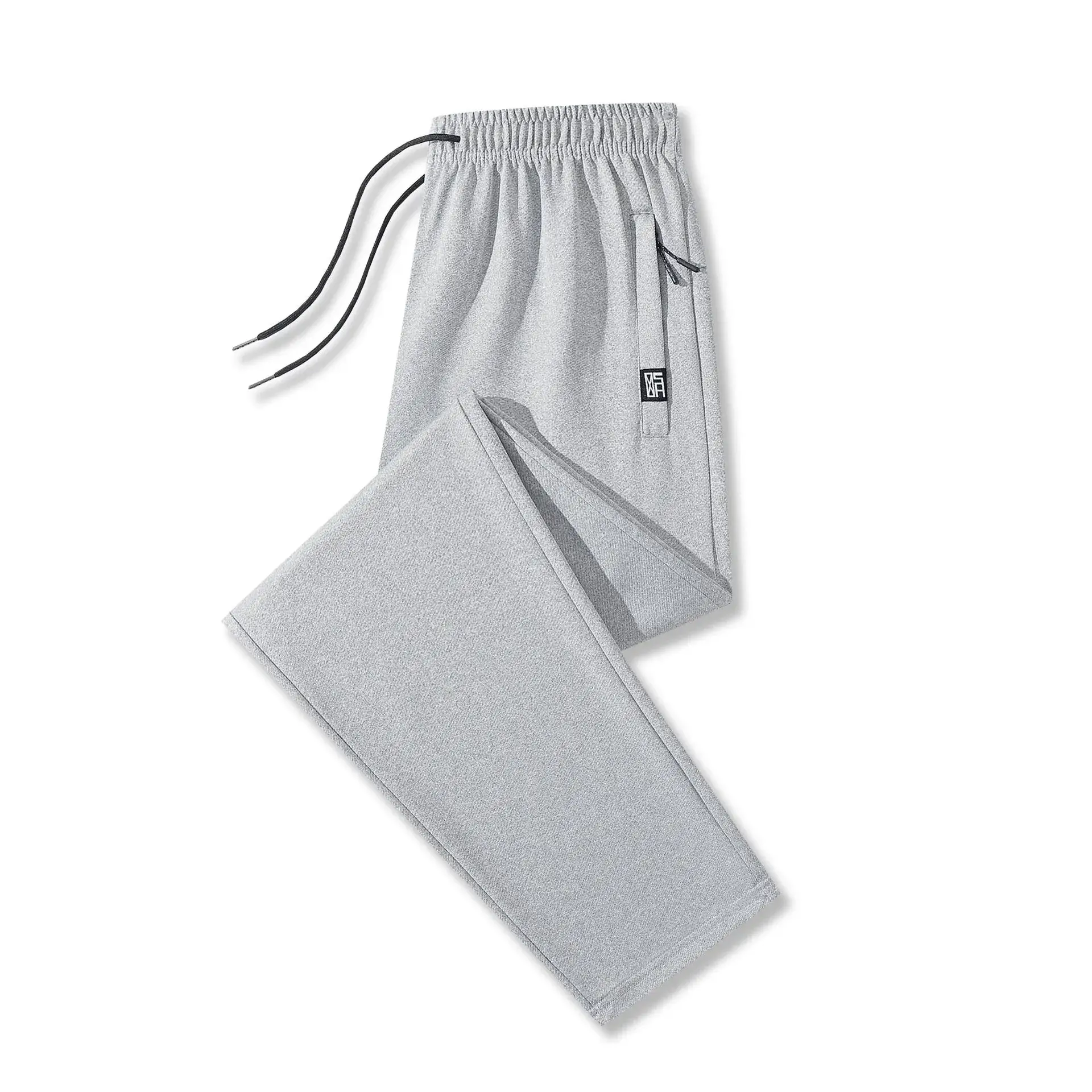 Men's Grey Loose Jogger Pants Large Casual Sweatpants - Image 18