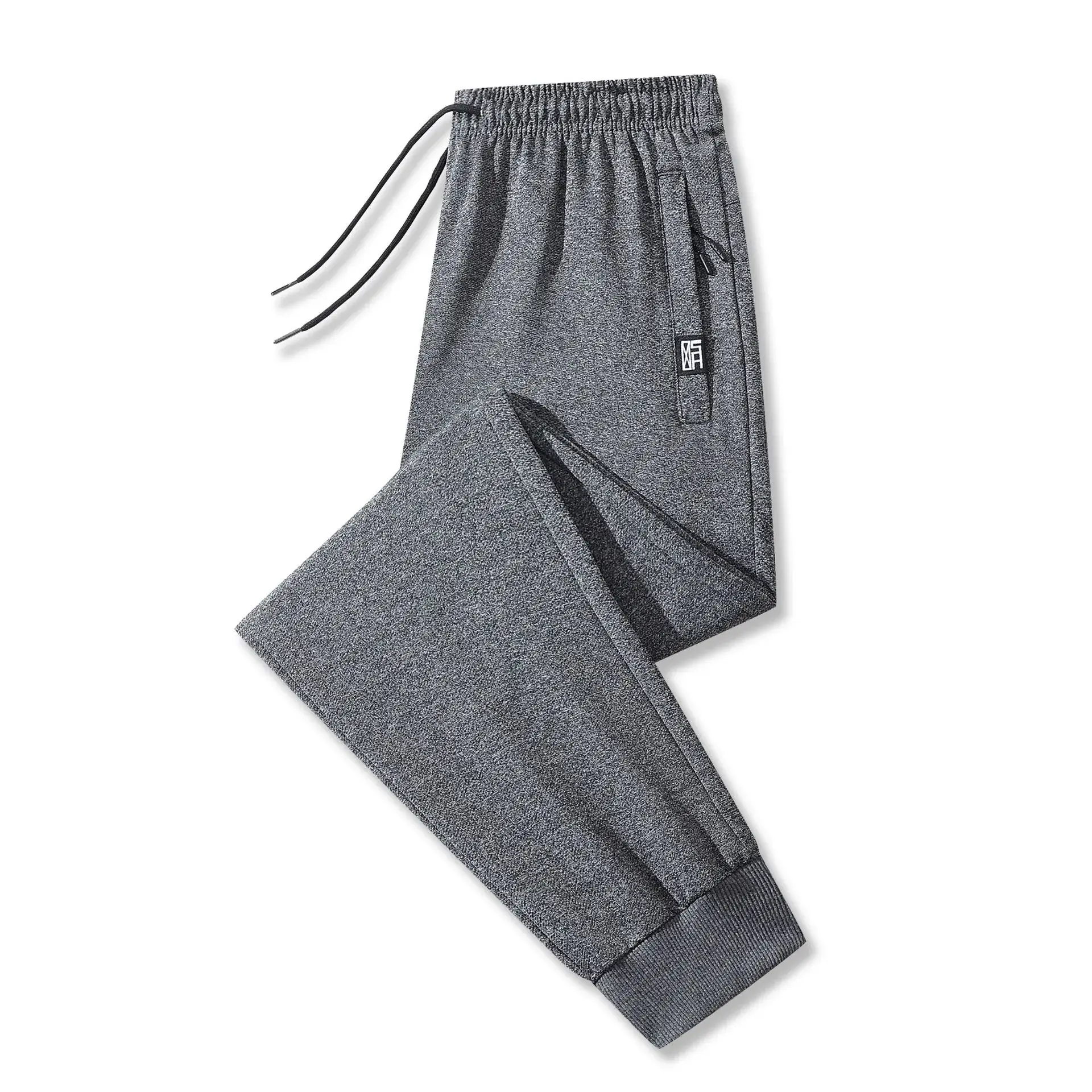 Men's Grey Loose Jogger Pants Large Casual Sweatpants - Image 19