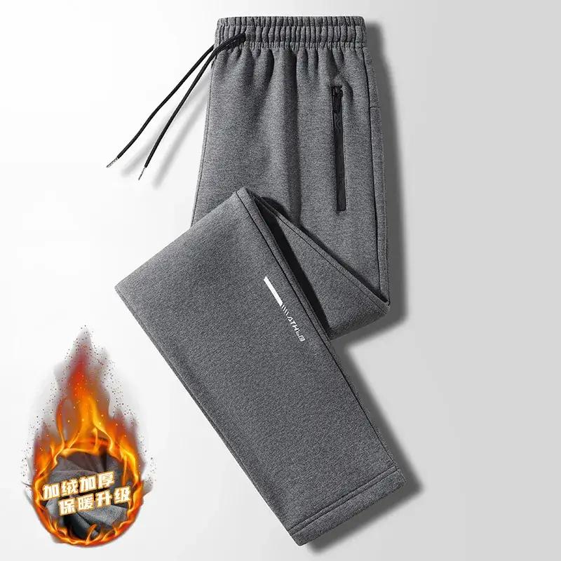 Men's Grey Loose Jogger Pants Large Casual Sweatpants - Image 24