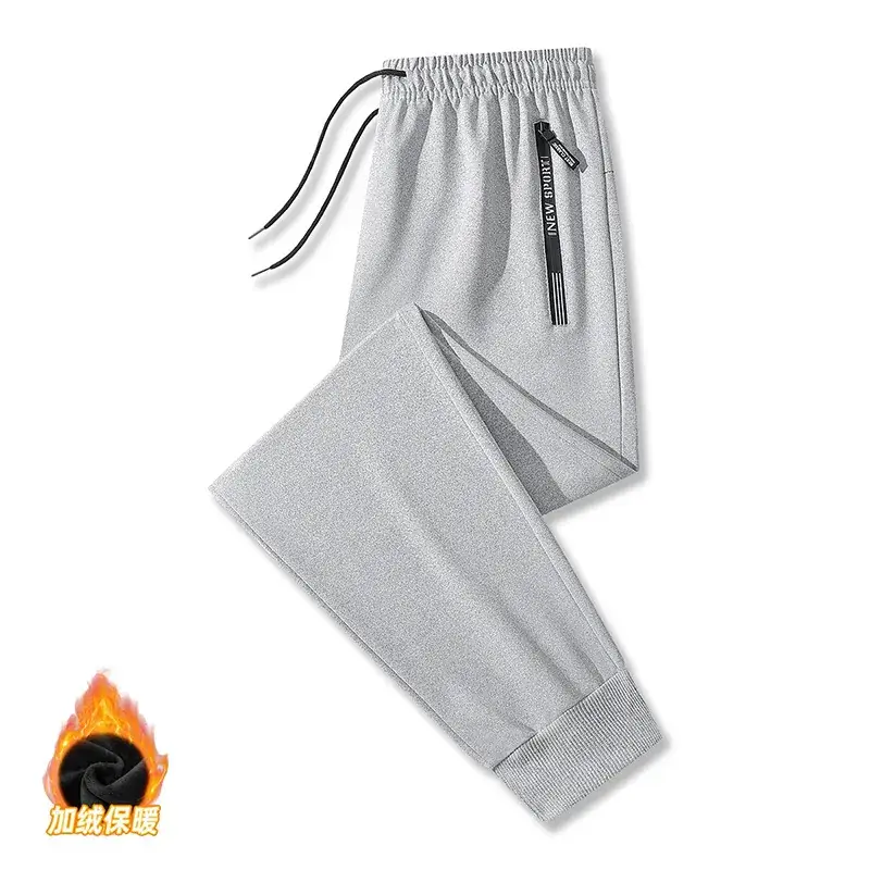 Men's Grey Loose Jogger Pants Large Casual Sweatpants - Image 31