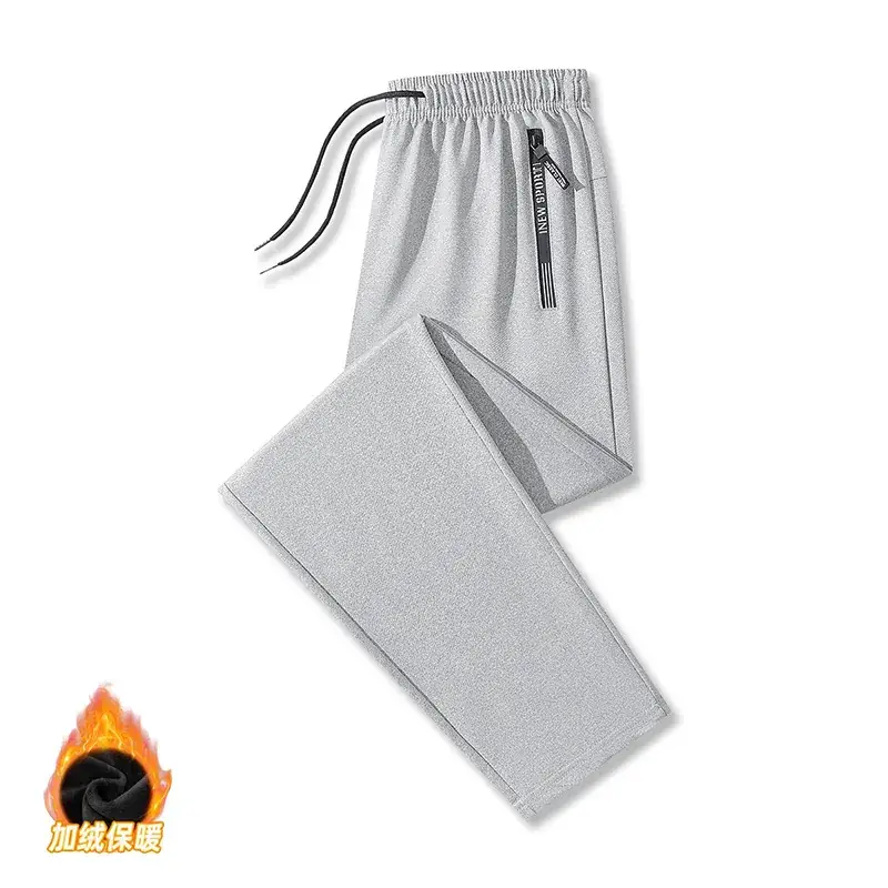 Men's Grey Loose Jogger Pants Large Casual Sweatpants - Image 32