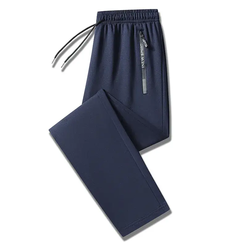 Men's Grey Loose Jogger Pants Large Casual Sweatpants - Image 4