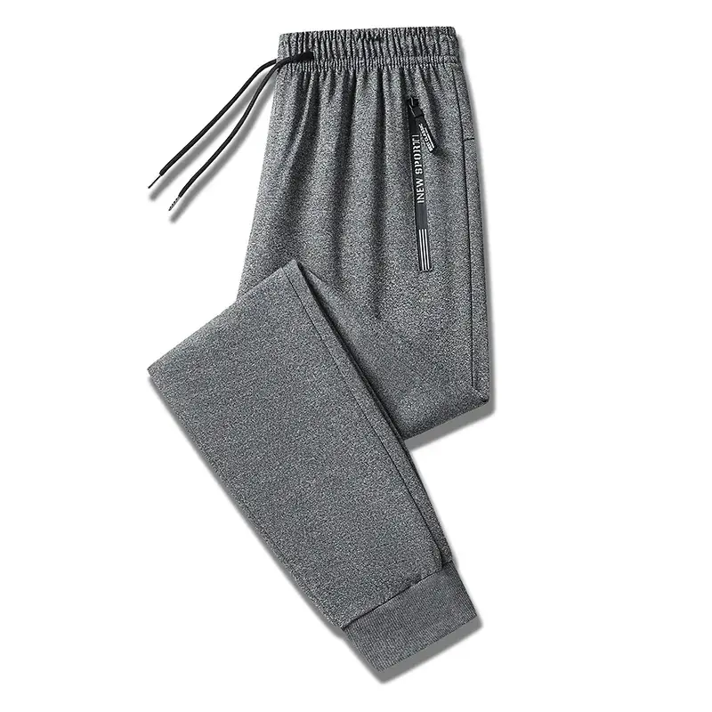 Men's Grey Loose Jogger Pants Large Casual Sweatpants - Image 5