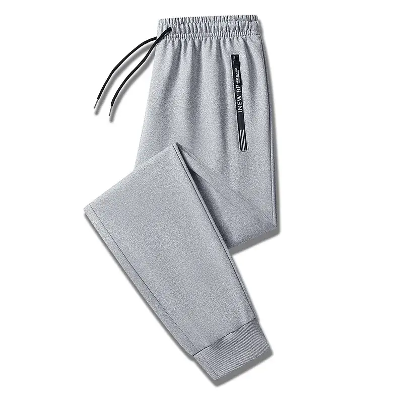 Men's Grey Loose Jogger Pants Large Casual Sweatpants - Image 8
