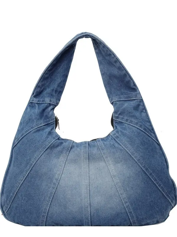 Retro Denim Patchwork Shoulder Bag Women 2026 - Image 9