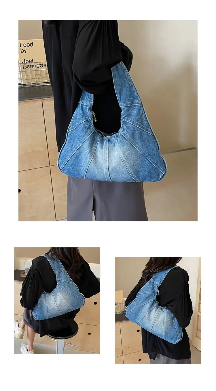 Retro Denim Patchwork Shoulder Bag Women 2026 — feature 18