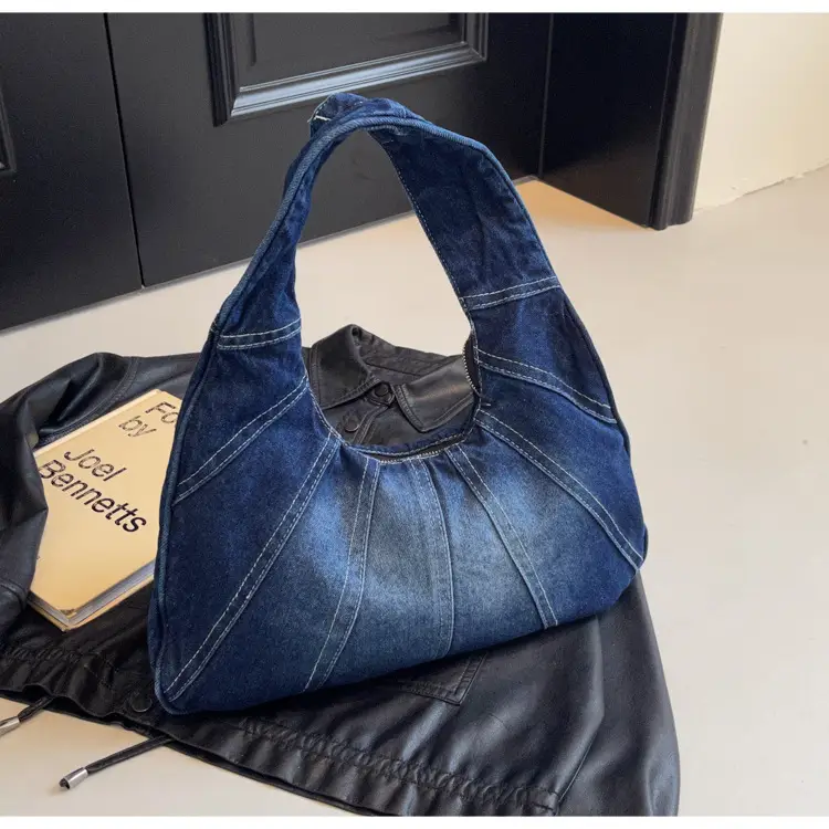 Retro Denim Patchwork Shoulder Bag Women 2026 — feature 30