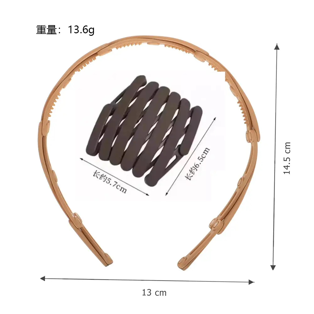 Women's Korean Fashion Hair Band Foldable Portable Non-slip - Image 8