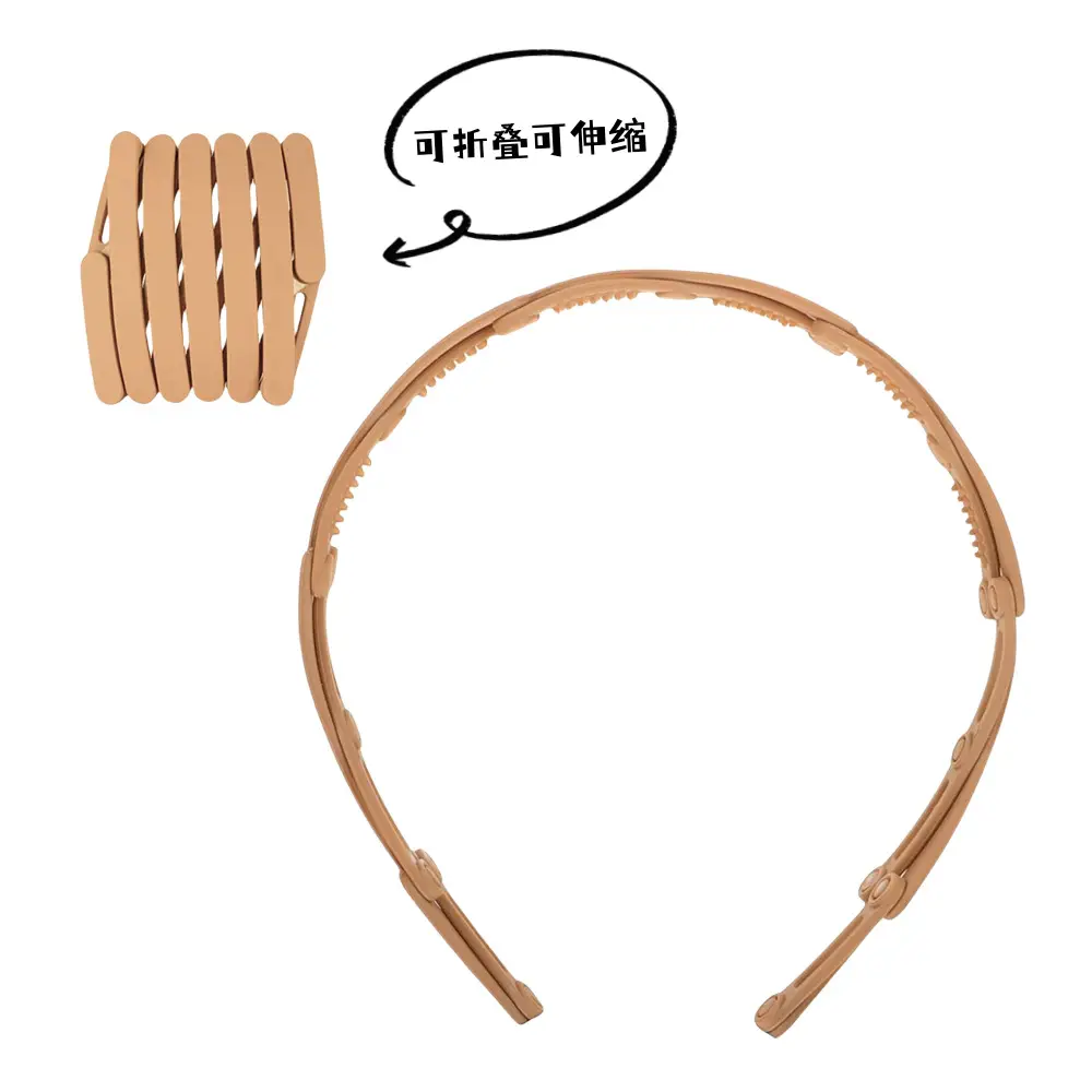 Women's Korean Fashion Hair Band Foldable Portable Non-slip - Image 3