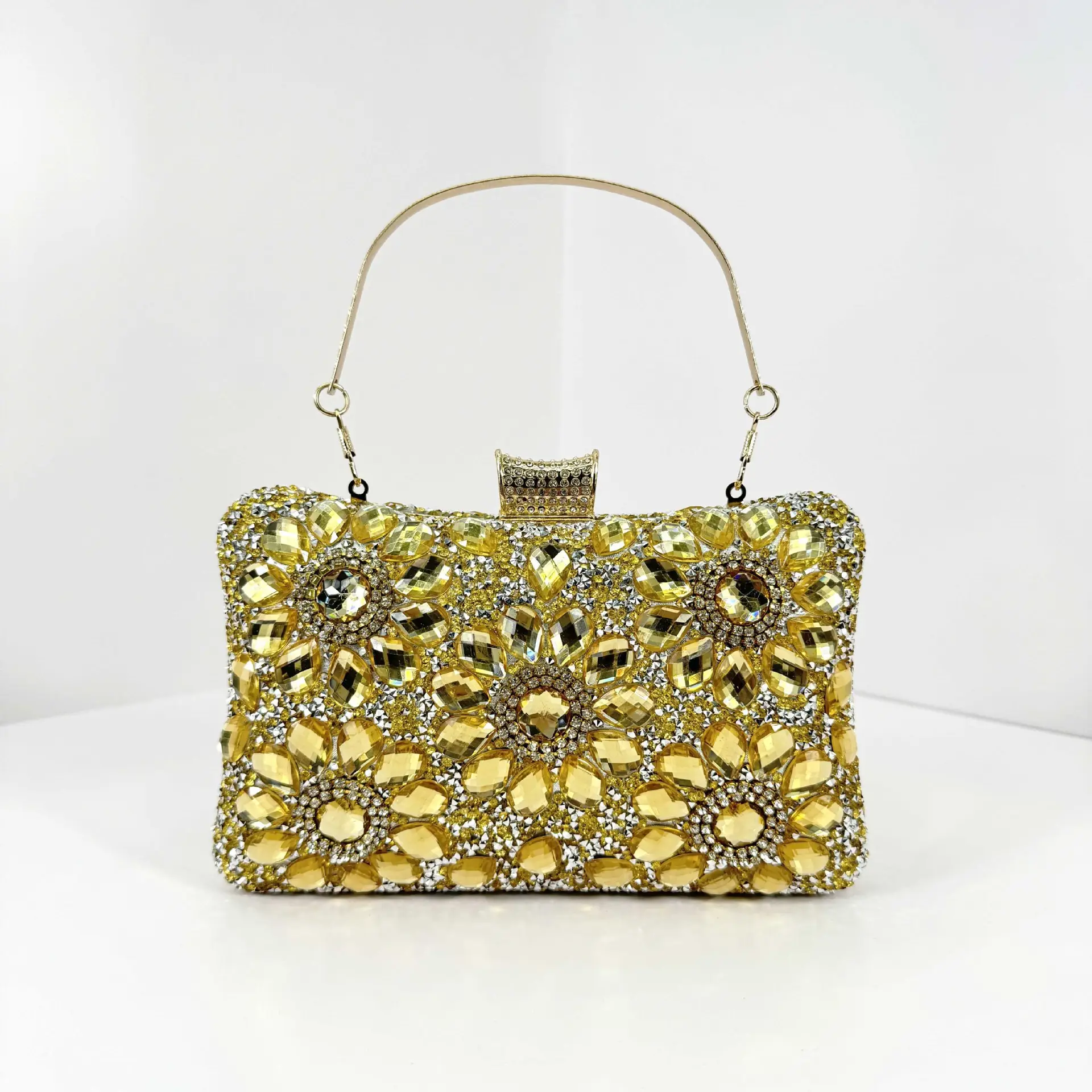 Vintage Green Gemstone Evening Bag for Women - Image 6