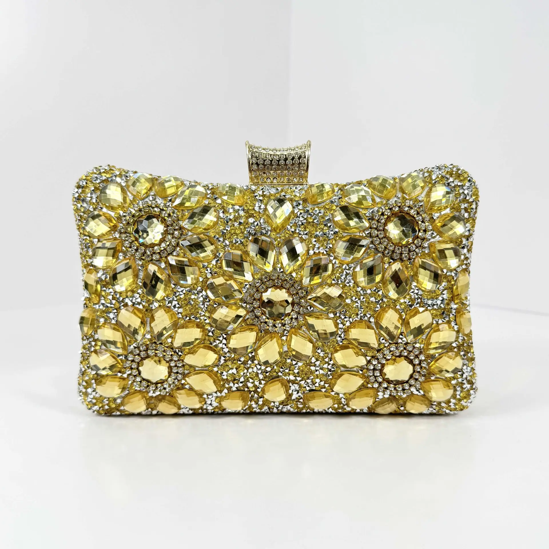 Vintage Green Gemstone Evening Bag for Women - Image 2