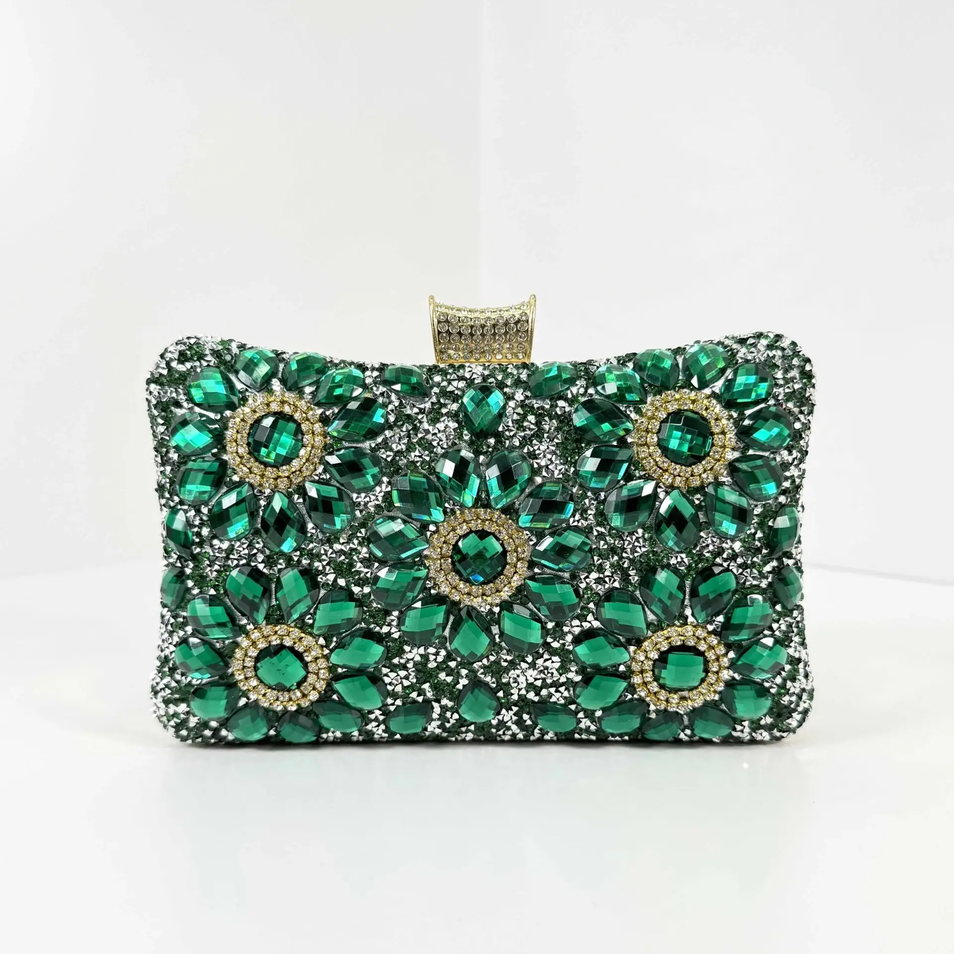 Vintage Green Gemstone Evening Bag for Women — feature 13